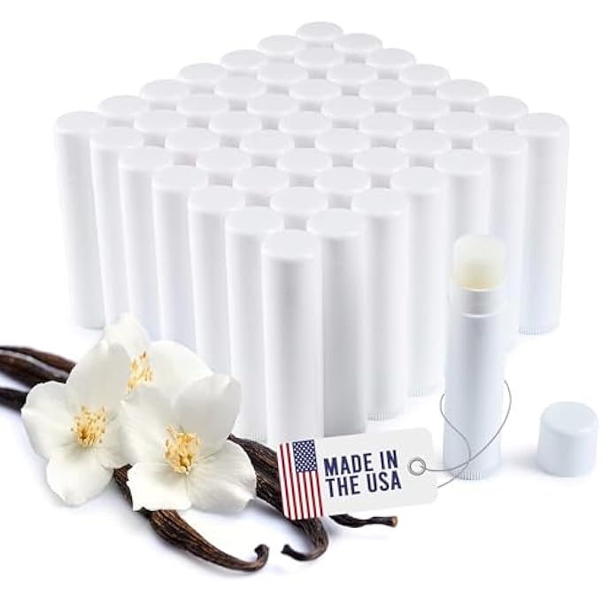 Bella Donna LIP BALM BULK, FILLED/UNLABELED, 50 VANILLA, ADD YOUR OWN LABELS, BY - Image 1